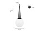 Vellin One Light Pendant (65101-VB)