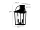 Strathden Two Light Lantern (66202-PBK)