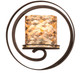 Kalco - 6010AC/SHELL - One Light Wall Sconce - Monaco - Antique Copper