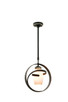 Kalco - 6017AC/PEARL - One Light Mini Pendant - Monaco - Antique Copper