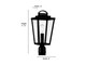 Brenwick One Light Post Lantern (68401-PBK)
