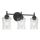 Millennium - 909103-MB - Three Light Vanity - Clarvyn - Matte Black