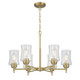 Millennium - 909106-VB - Six Light Chandelier - Clarvyn - Vintage Brass