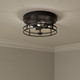 Lunden Three Light Flush Mount (91013-MB)