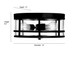 Lunden Three Light Flush Mount (91013-MG)