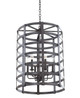 Kalco - 7404VI - Six Light Lantern - Townsend - Vintage Iron