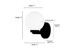 Ardeva One Light Wall Sconce (97001-MB)