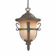 Kalco - 9396WT - Three Light Outdoor Hanging Lantern - Tudor Outdoor - Walnut