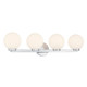 Millennium - 97004-CH - Four Light Vanity - Ardeva - Chrome