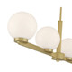Ardeva Four Light Linear Chandelier (97104-VB)