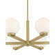 Ardeva Six Light Chandelier (97106-VB)