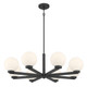 Millennium - 97108-MB - Eight Light Chandelier - Ardeva - Matte Black