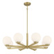 Millennium - 97108-VB - Eight Light Chandelier - Ardeva - Vintage Brass