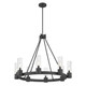 Millennium - 9908-MB - Eight Light Chandelier - Evandrel - Matte Black