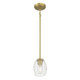 Millennium - 9981-VB - One Light Mini Pendant - Miravelle - Vintage Brass