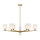 Savoy House - 1-1125-6-322 - Six Light Chandelier - Collier - Warm Brass