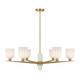 Savoy House - 1-1125-6-322 - Six Light Chandelier - Collier - Warm Brass