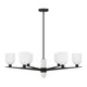 Collier Six Light Chandelier (1-1125-6-89)