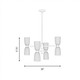 Baldwin Eight Light Chandelier (1-1248-8-89)