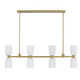 Baldwin Eight Light Linear Chandelier (1-1249-8-127)