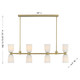 Baldwin Eight Light Linear Chandelier (1-1249-8-127)
