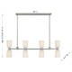 Baldwin Eight Light Linear Chandelier (1-1249-8-SN)