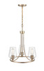Millennium - 9723-MG - Three Light Chandelier - Ashford - Modern Gold