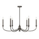 Savoy House - 1-1500-6-15 - Six Light Chandelier - Coventry - Mediterranean Bronze