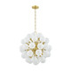 Mitzi - H1087806-AGB - Six Light Chandelier - Antoneta - Aged Brass
