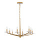 Savoy House - 1-1965-8-60 - Eight Light Chandelier - Judi - Distressed Gold
