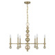 Crescent Six Light Chandelier (1-2511-6-127)
