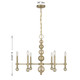 Crescent Six Light Chandelier (1-2511-6-127)