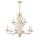 Savoy House - 1-2990-9-38 - Nine Light Chandelier - Lilly - Royal Gold