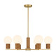 Savoy House - 1-4080-6-322 - Six Light Chandelier - Jarrell - Warm Brass