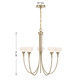 Florena Five Light Chandelier (1-5082-5-127)