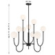 Chester Nine Light Chandelier (1-5980-9-89)