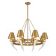 Savoy House - 1-6306-8-322 - Eight Light Chandelier - Hearne - Warm Brass