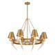 Savoy House - 1-6306-8-322 - Eight Light Chandelier - Hearne - Warm Brass