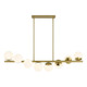 Savoy House - 1-6524-8-322 - Eight Light Linear Chandelier - Turin - Warm Brass