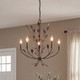 Laska Five Light Chandelier (1-6706-5-334)