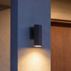 Kelley LED Outdoor Wall Lantern (5-CYL-1-5CCT-BK)