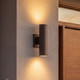 Kelley LED Outdoor Wall Lantern (5-CYL-2-5CCT-BZ)