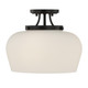 Savoy House - 6-6035-3-BK - Three Light Semi-Flush Mount - Octave - Satin Nickel