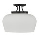 Octave Three Light Semi-Flush Mount (6-6035-3-BK)