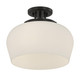 Octave Three Light Semi-Flush Mount (6-6035-3-BK)