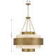 Davenport Eight Light Pendant (7-3092-8-339)