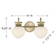 Melbourne Two Light Bathroom Vanity (8-1028-2-127)
