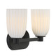 Baldwin Two Light Bathroom Vanity (8-1245-2-BK)
