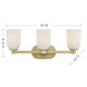 Baldwin Three Light Bathroom Vanity (8-1245-3-127)