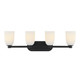 Savoy House - 8-1245-4-BK - Four Light Bathroom Vanity - Baldwin - Matte Black